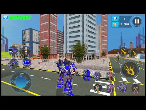 Multi Robot Formula Car Flying - Android Gameplay