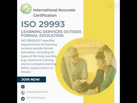 Iso 29993:2017 certification & consultancy service