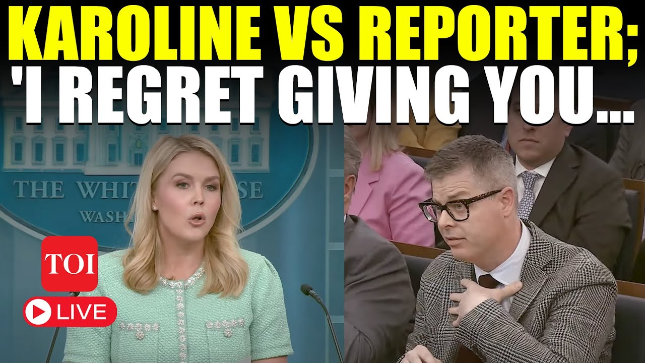 Karoline Leavitt Bursts In Anger: 'You're Not Welcome' | Explosive Faceoff At White House