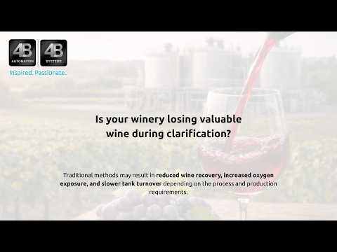 How can wineries optimise clarification while recovering more valuable wine?