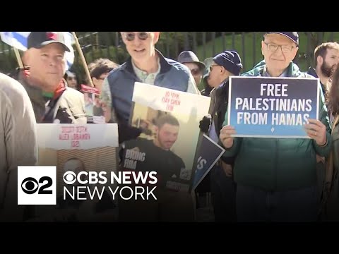 Pro-Israel rally outside Columbia University calls for release of hostages