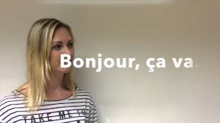 How to pronounce Bonjour & Ça va in French + Bloopers