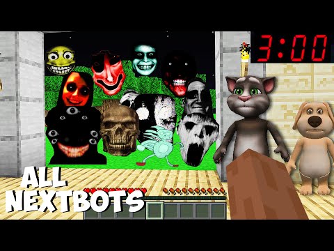 ALL SCARY NEXTBOTS CHASED ME in MINECRAFT animation HYPER SANIC HUNGER KILLERSMILE  FORBIDDEN GRUDGE