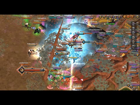 EAST PORTAL FIGHT - BRAZA vs NIMBY vs FLEET - Albion Online