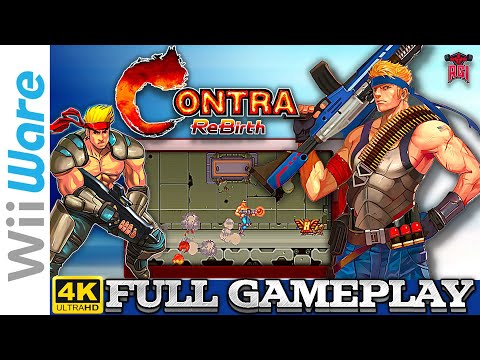 Contra ReBirth (WII Ware) (2009) Full Gameplay in 4K / 60fps #RETRO GAMING INDIAN