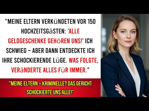 Auf meiner eigenen Hochzeit verkündeten meine Eltern: 'Wir behalten alle Geldgeschenke' — aber dann.
