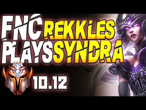 Fnatic Rekkles Plays Syndra Bottom Lane vs Vayne ADC - 10.12