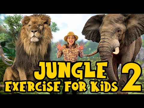 Jungle Exercise for Kids 2 | Learn about Africa and the BIG 5 Animals | Indoor Workout for Children