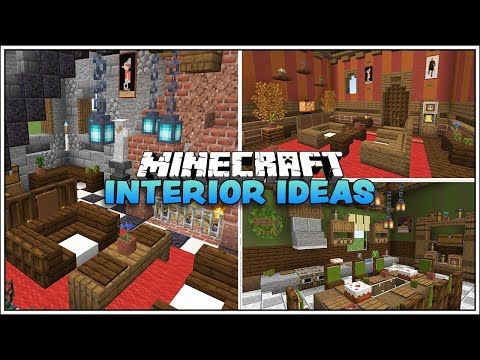 Minecraft  - Interior Decoration Ideas and Designs [Tips & Tricks]