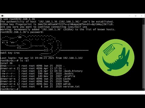 Key Croc WiFi Setup and SSH shell access