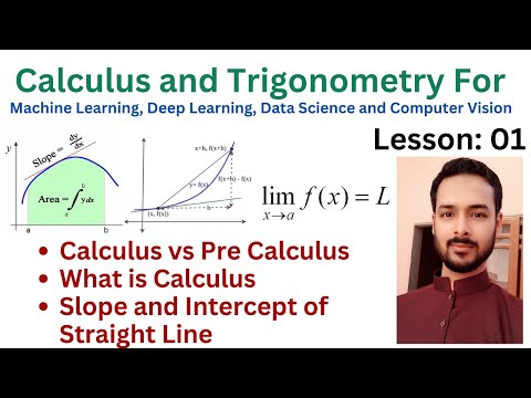 Lesson 01 What is Calculus and its Types | Slope and Intercept of Straight Line