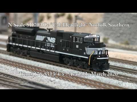 Kato Product Preview - March 2020 - HO Gunderson MAXI-IVs and N EMD SD70ACe Norfolk Southern Locos