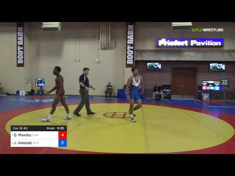 2018 Marine Corps US Open/UWW Junior Freestyle 65 Con 32 #2 - Quincy Monday (Sunk) Vs. Jesse Vasqu