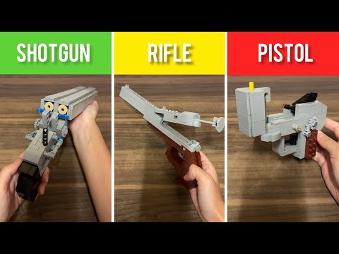 3 Working Lego Guns! 🔫 | Shotgun, Rifle, Pistol