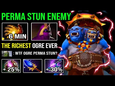 WTF 6Min Midas OP Gold Multiplier Crazy Rich Offlane Ogre Magi -55% CD Perma Stun Enemy Dota 2