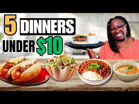 Realistic Budget Meals For Under $10.00 | Meal Planning Hacks