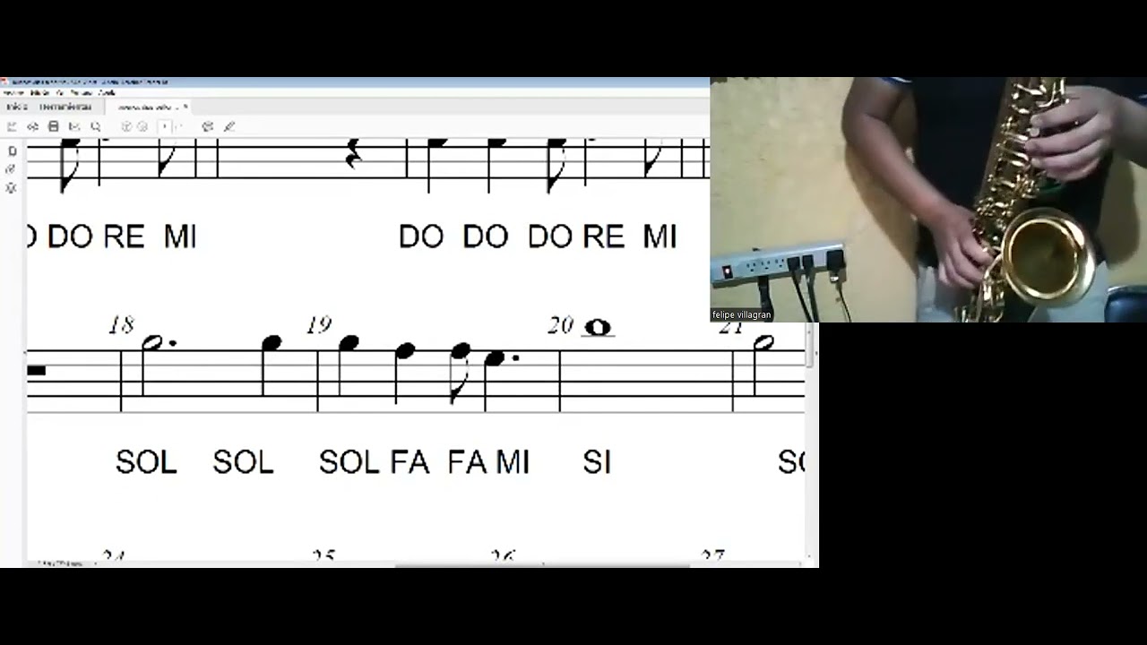 BUENOS DIAS SEÑOR SOL PARA SAXOFON