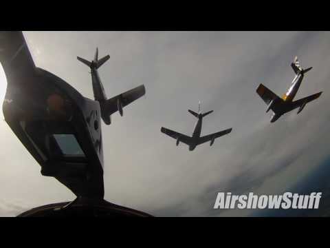 Helmet Cam! MiG-17 and F-86 Sabre Formation - EAA AirVenture Oshkosh 2016
