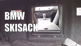 BMW Skisack - BMW Durchladesystem, Durchladeöffnung mit integriertem Transportsack
