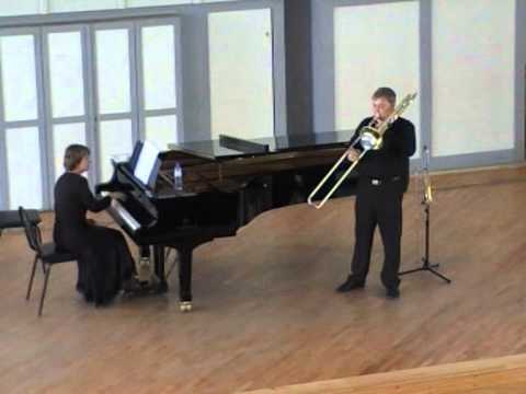 Roger Boutry Trombonera, for trombone & piano  1956