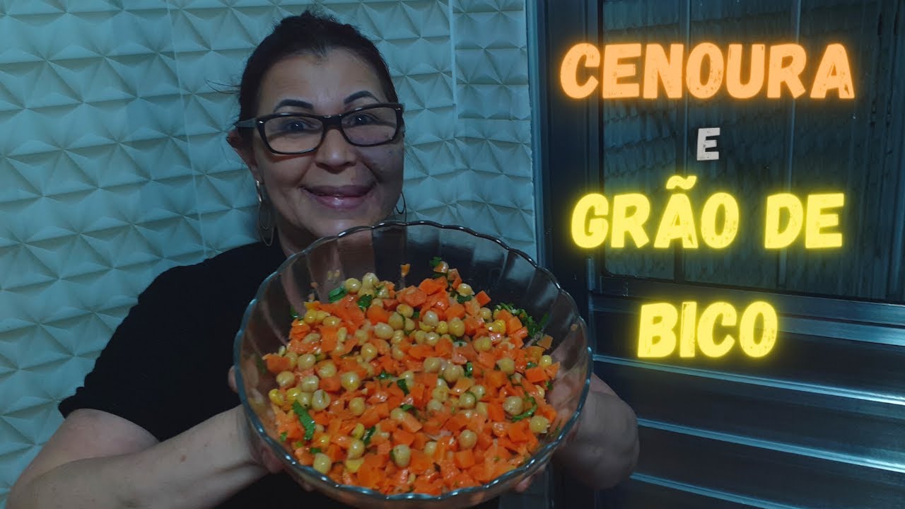 Watch Now SALADA DE CENOURA COM GRÃO DE BICO!!!! SALADA DE CENOURA COM GRÃO DE BICO!!!!