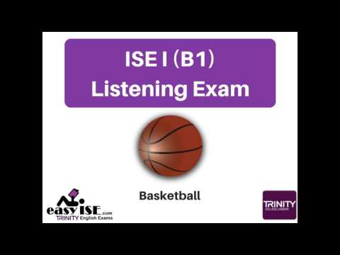 ISE I Trinity Listening Exam Task 1 (BASKETBALL) - easyISE.com