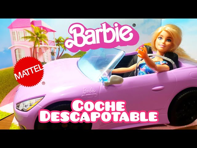 Vídeo relacionado con Barbie Descapotable Rosa con 2 plazas para muñecas, Coche de Juguete, Regalo para niñas y niños +3 años (Mattel HBT92)