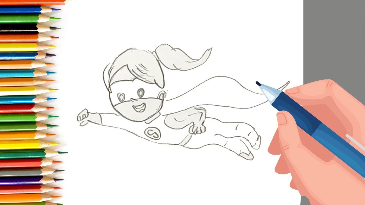 How to draw a super boy and girl