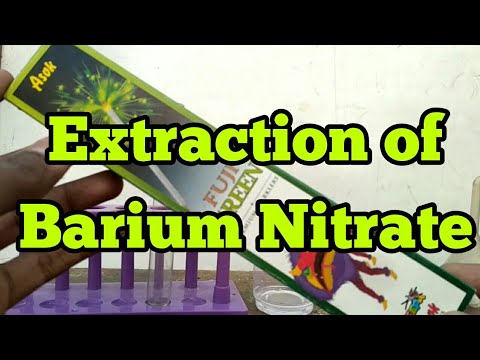 How to Get Barium Nitrate from Green Sparklers