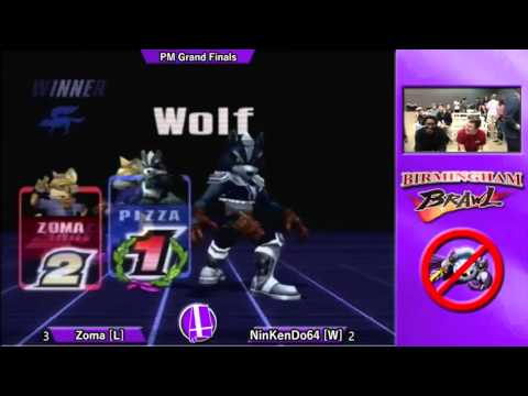 Birmingham Brawl 4 PM Singles GF - Zoma (Fox, Roy) vs. NinKenDo64 (Wolf)