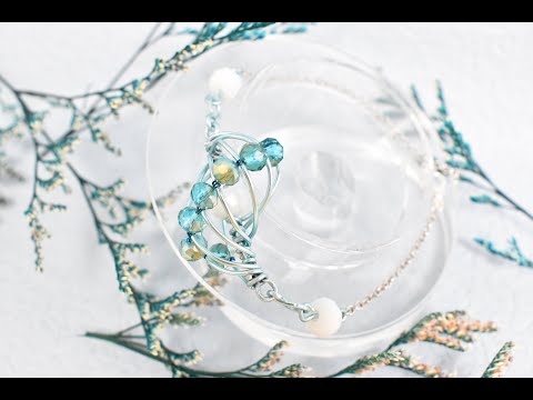 Beebeecraft DIY Bracelet with copper wire and crystal beads