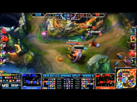 Giants Gaming vs SK Gaming - HIGHLIGHTS - EU LCS Spring 2015 - W8D1 - Season 2015 - LoL