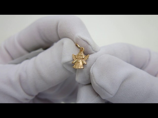 Срібний кулон "Ангелок" ксх14 Відео огляд