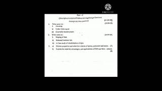 Repair and Rehabilitation of structures - 2019 , main paper - 5th sem