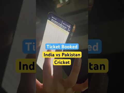 India vs Pakistan cricket match ticket booked | ICC cricket world cup #cricket #worldcup #ticket