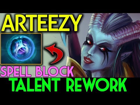 20s Spell Block!! NEW TALENT REWORK | CARRY Queen of Pain by Arteezy Dota 2 7.07