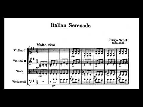 Hugo Wolf - Italian Serenade for string quartet (audio + sheet music)