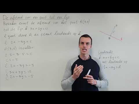 De afstand van een punt tot een lijn (HAVO wiskunde B & VWO wiskunde B)