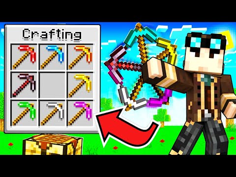 TRASFORMO I 9 PICCONI PIÙ FORTI DI MINECRAFT IN UNO SUPER!!