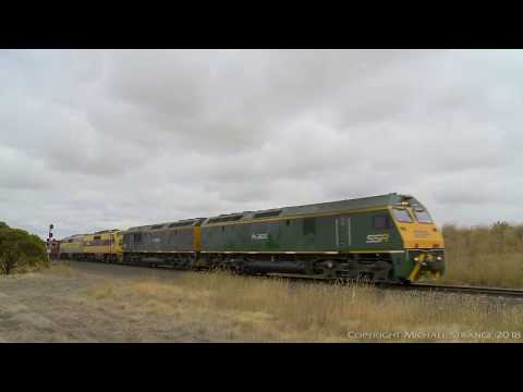 SSR Grain Train: Southern Shorthaul Railroad RL & GM class - PoathTV Australian Trains & Railways