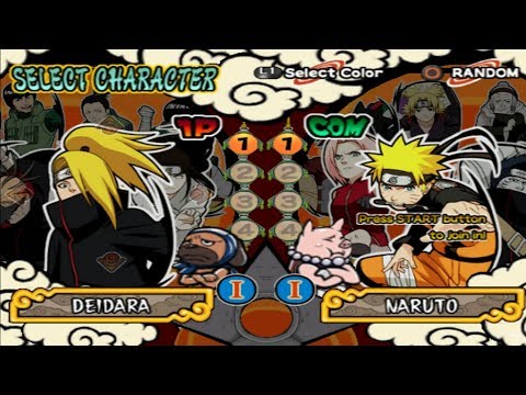 Naruto Shippuden: Ultimate Ninja 4 Opening and All Characters [PS2]
