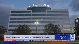 Major Election FALLOUT after Los Angeles Times makes NO local endorsements