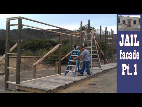 Making An Old West Ghost Town - Old Western Town Jail - Walls & Porch
