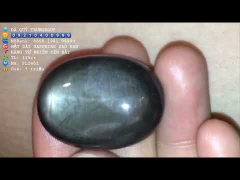 Mặt dây sapphire sao đen tự nhiên 125ct [ PL2461 ] giá 5 triệu - 0921400999