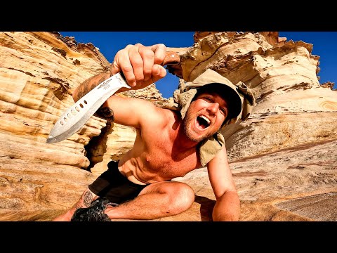 Solo Survival - Knife and Hook only - No Food No Water No Shelter.