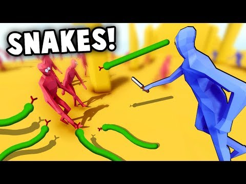 SNAKE Archers and BLINK DAGGERS! TABS Meets Stick Fight! (Totally Accurate Battle Simulator)