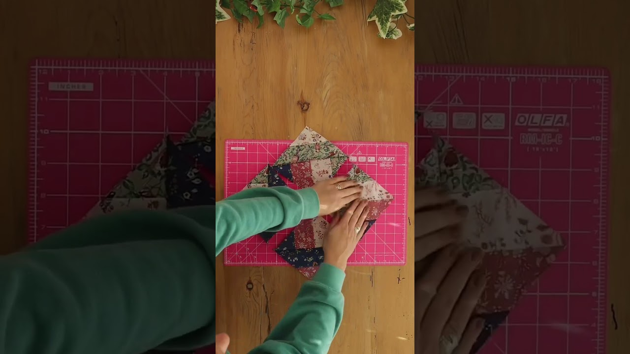 sew hidden wells quilt block, great for jelly rolls and scrap fabrics #quiltblock #sewingtutorial