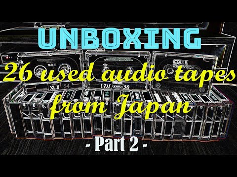 Unboxing 26 used audio cassettes for The Japanese Domestic Market (maxell, SONY, TDK, BASF) part II