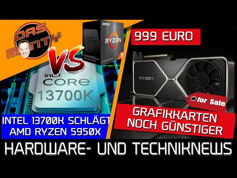 Grafikkarten noch günstiger | Intel 13700K schlägt AMD 5950X | Sind 85°C zu heiß für Grafikkarten?