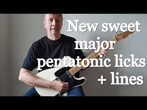 Sweet new major pentatonic licks , BB King to Robben Ford style